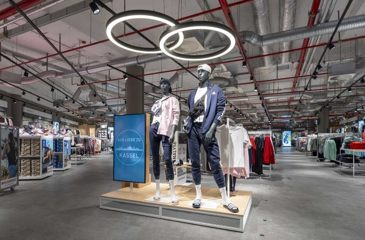 Interior view of an Intersport Voswinkel store